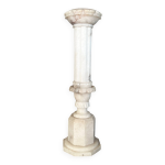 Sellette colonne en albâtre, piedestal Sellette colonne en albâtre, piedestal