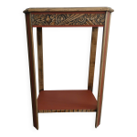 Sellette, console, petit meuble d'appoint rouge