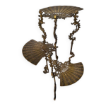 Sellette gueridon 3 niveaux en bronze napoleon iii porte plantes du xix ème Sellette gueridon 3 niveaux en bronze napoleon iii porte plantes du xix ème