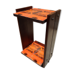 Sellette guridon vintage anne 70 faence orange