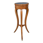 Sellette en merisier & marbre, poque restauration dbut xixe