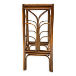 Sellette porte plante vintage en rotin style art dco