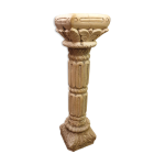 Sellette sculpte teck massif