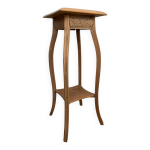 Sellette support plante agatha bois massif clair sculpté Sellette support plante agatha bois massif clair sculpté
