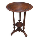 Sellette, table d'appoint en noyer
