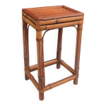 Sellette tabouret porte plante vintage bambou Sellette tabouret porte plante vintage bambou