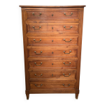 Semainier en noyer fin 19ieme