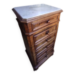 Semainier avec plateau en marbre Semainier avec plateau en marbre