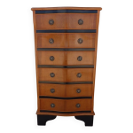 Semainier de style louis xvi en bois et placage merisier