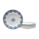 Srie de 10 assiettes anciennes terre de fer par l. g. pour la faencerie de clairefontaine