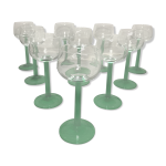 Srie de 10 verres  vin ballon d alsace