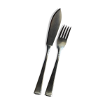 Srie de 12 couverts  poissons