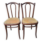 S�rie de 2 chaises bistrot thonet