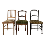 Série de 3 chaises anciennes napoléon iii Série de 3 chaises anciennes napoléon iii