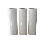 S�rie de 3 vases bambou ivoires