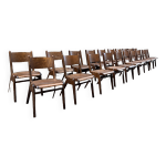 Srie de 30 chaises bistrot empillable
