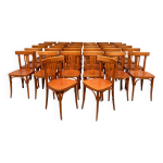 Srie de 32 chaises bistrot vintage