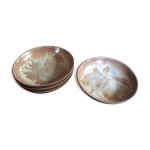 S�rie de 4 assiettes creuses en gr�s