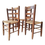 Série de 4 chaises bauche par charlotte perriand variant n 19 Série de 4 chaises bauche par charlotte perriand variant n 19