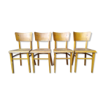Srie de 4 chaises bistrot thonet
