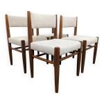 Srie de 4 chaises scandinaves en teck, danemark vers 1960