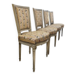 Srie de 4 chaises de style louis xvi ancienne