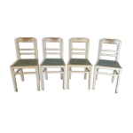 Srie de 4 chaises vintage