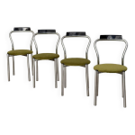 S�rie de 4 chaises vintage italienne calligaris