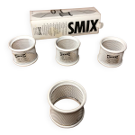 Srie de 4 coquetiers rond serviette ikea smix design hagberg mtal blanc #a520