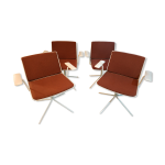 Srie de 4 fauteuils pivotants 1960