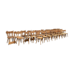 Srie de 40 chaises bistrot 