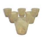 Serie de 6 verres � whisky