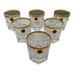 Srie de 6 verres a whisky rcr en cristal au plomb 24% italie
