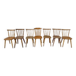 Srie lot de 7 anciennes chaises bistrot