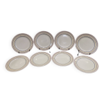S�rie de 8 assiettes � dessert primula fa�encerie italienne san marciano ceramiche
