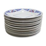Srie de 8 assiettes vintage dites par k et g lunville