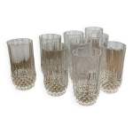 Srie de 9 verres en cristal