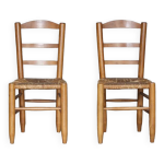 Srie deux chaises montagne georges robert - france 1960