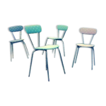 Série de quatre chaises vintage des années 1960 Série de quatre chaises vintage des années 1960