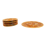 Service 1 plat avec 6 assiettes  hutres caramel longchamp