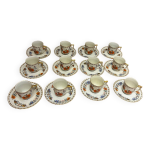 Service de 12 tasses  caf en porcelaine raynaud, limoges, annes 50.