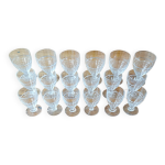 Service de 18 verres en cristal