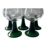 Service de 5 verres roemer grav�s