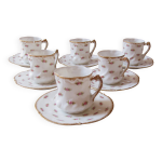 Service 6 tasses anciennes Service 6 tasses anciennes