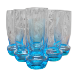 Service de 6 verres  eau en cristal