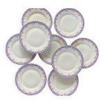 Service 8 assiettes  dessert porcelaine fine lamotte france