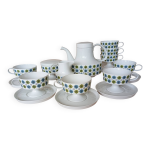Service 8 tasses  rosette taga  tapio wirkkala & ute schrder pour rosenthal, ca 1970