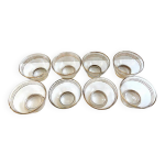 Service de 8 verres coupes coupelles champagne alcool vintage cristal design