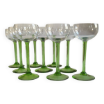 Service de 9 verres alsace en cristal