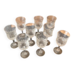 Service 9 verres apritifs cristal